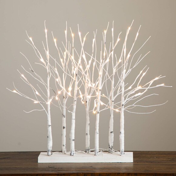 2-Ft Pre-Lit Artificial White Birch Centerpiece with 84 LED Lights - SKU #T5353 - 10