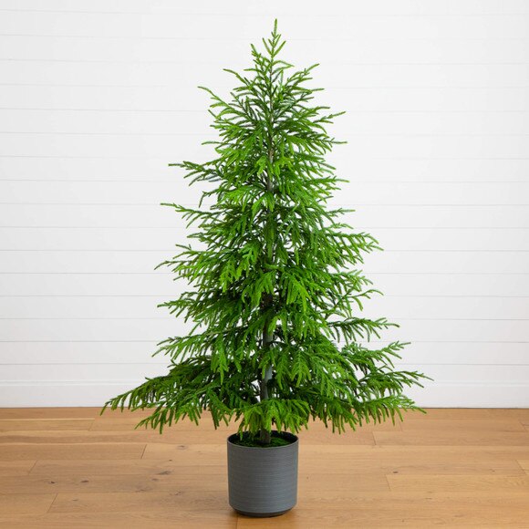 6-ft Artificial Real Touch Norfolk Island Pine Christmas Tree with Natural Look - SKU #T5369 - 7
