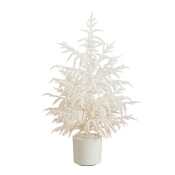 3-ft Artificial Real Touch White Norfolk Island Pine Christmas Tree with Natural Look - SKU #T5373