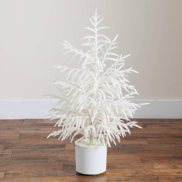 3-ft Artificial Real Touch White Norfolk Island Pine Christmas Tree with Natural Look - SKU #T5373 - 6