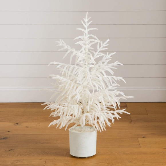 3-ft Artificial Real Touch White Norfolk Island Pine Christmas Tree with Natural Look - SKU #T5373 - 7