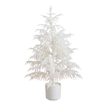 4-ft Artificial Real Touch White Norfolk Island Pine Christmas Tree with Natural Look - SKU #T5374
