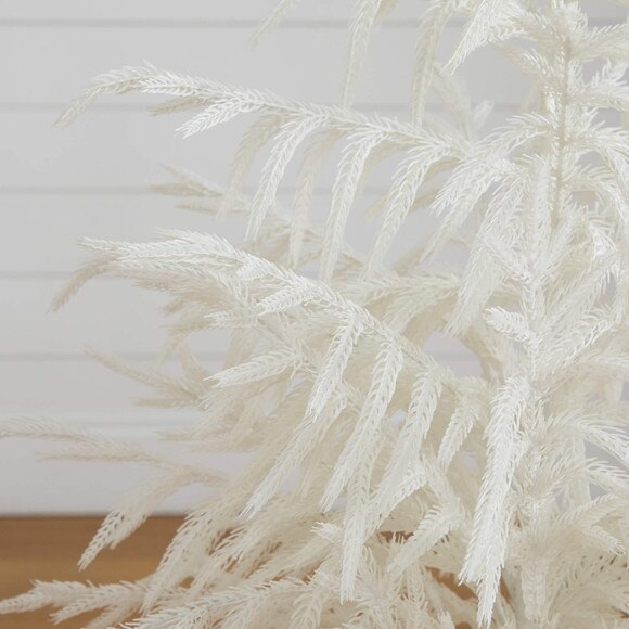 4-ft Artificial Real Touch White Norfolk Island Pine Christmas Tree with Natural Look - SKU #T5374 - 2