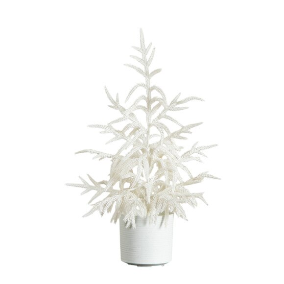 2-ft Artificial Real Touch White Norfolk Island Pine Christmas Tree with Natural Look - SKU #T5376