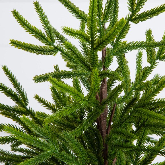 22-in Artificial Real Touch Norfolk Island Pine in White Decorative Planter with Natural Look - SKU #T5383 - 3