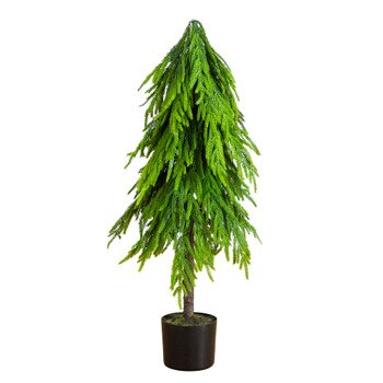 3-ft Artificial Real Touch Down Swept Norfolk Pine Tree with Natural Look - SKU #T5396