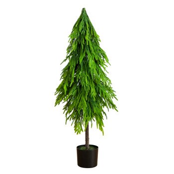 4-ft Artificial Real Touch Down Swept Norfolk Pine Tree with Natural Look - SKU #T5397