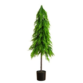 5-ft Artificial Real Touch Down Swept Norfolk Pine Tree with Natural Look - SKU #T5398