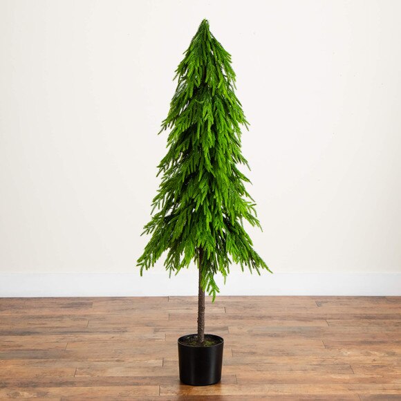 5-ft Artificial Real Touch Down Swept Norfolk Pine Tree with Natural Look - SKU #T5398 - 6
