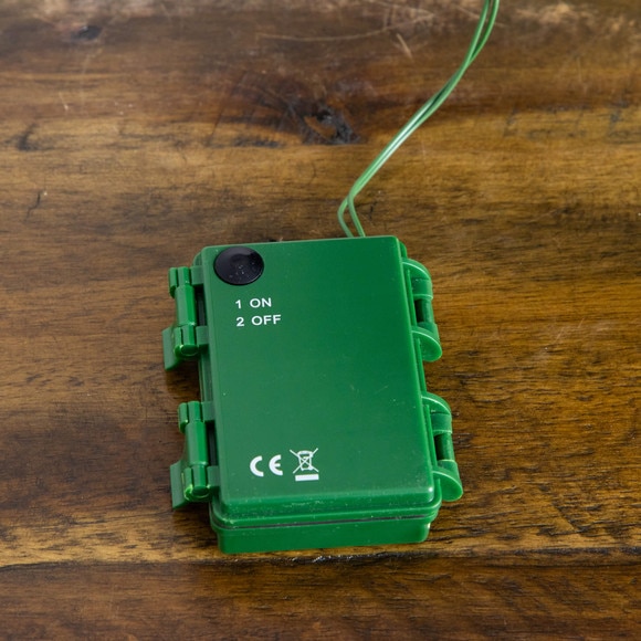 2-ft Pre-Lit Artificial Classic Christmas Tree with 35 Warm White LED Lights in Gold Decorative Planter - SKU #T5407 - 5