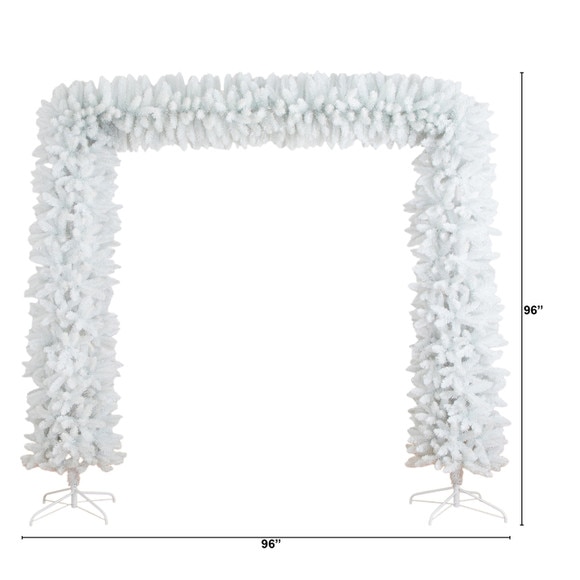 8-ft Artificial Holiday White Christmas Pine Archway - SKU #T5426 - 1