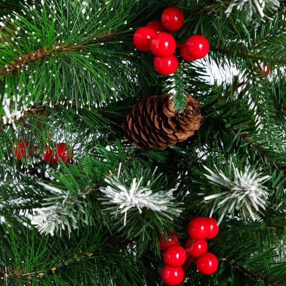 8-ft Artificial Holiday Green Christmas Pine Archway with Pinecones and Berries - SKU #T5427 - 2