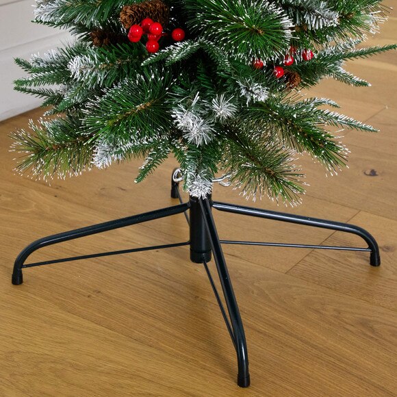 8-ft Artificial Holiday Green Christmas Pine Archway with Pinecones and Berries - SKU #T5427 - 4