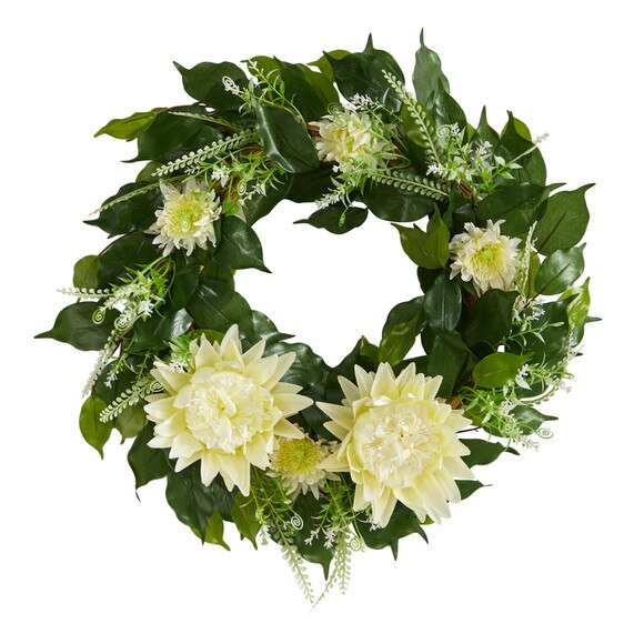 20 Protea Artificial Wreath - SKU #W1149