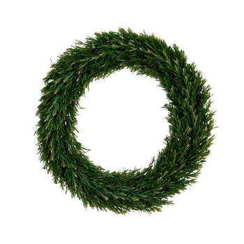 24 UV Resistant Rosemary Artificial Wreath Indoor/Outdoor - SKU #W1378