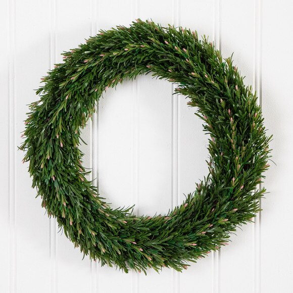 24 UV Resistant Rosemary Artificial Wreath Indoor/Outdoor - SKU #W1378 - 6