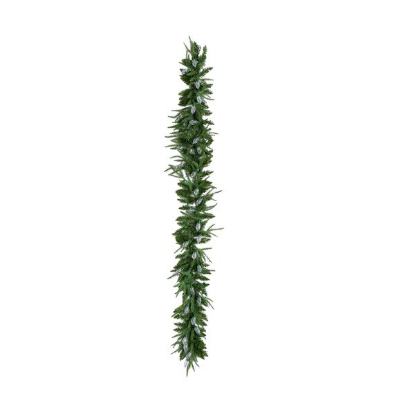 6-ft Pre-Lit Artificial Luxembourg Pine Christmas Garland with 35 Multicolored Traditional Bulb LED Lights - SKU #W1384 - 9