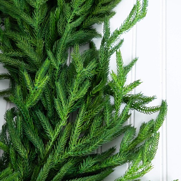 8-ft Artificial Real Touch Norfolk Island Pine Garland with Natural Look - SKU #W1395 - 2