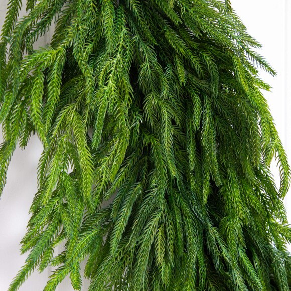 8-ft Artificial Real Touch Norfolk Island Pine Garland with Natural Look - SKU #W1395 - 3