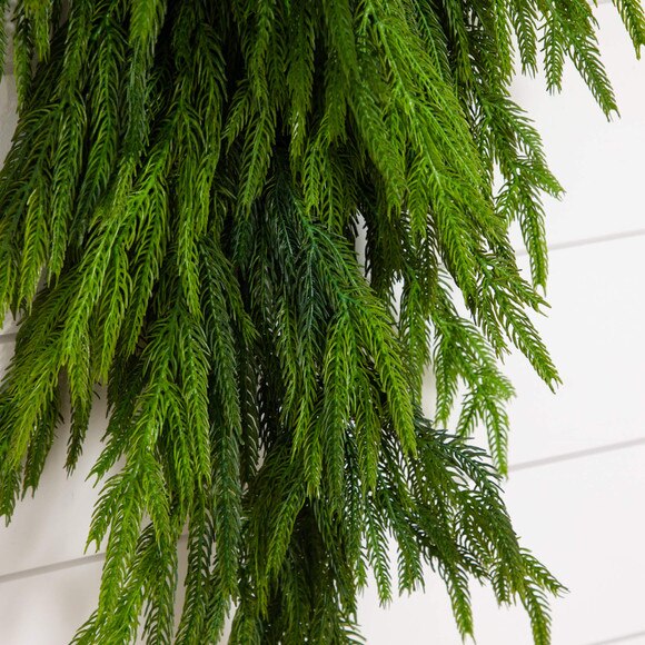 3-ft Artificial Real Touch Norfolk Island Pine Teardrop with Natural Look - SKU #W1400 - 2