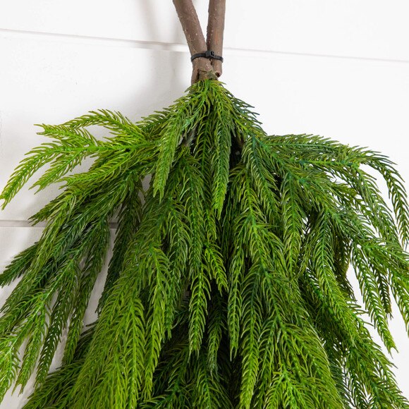 3-ft Artificial Real Touch Norfolk Island Pine Teardrop with Natural Look - SKU #W1400 - 3