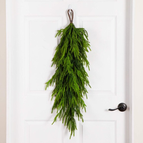 3-ft Artificial Real Touch Norfolk Island Pine Teardrop with Natural Look - SKU #W1400 - 5