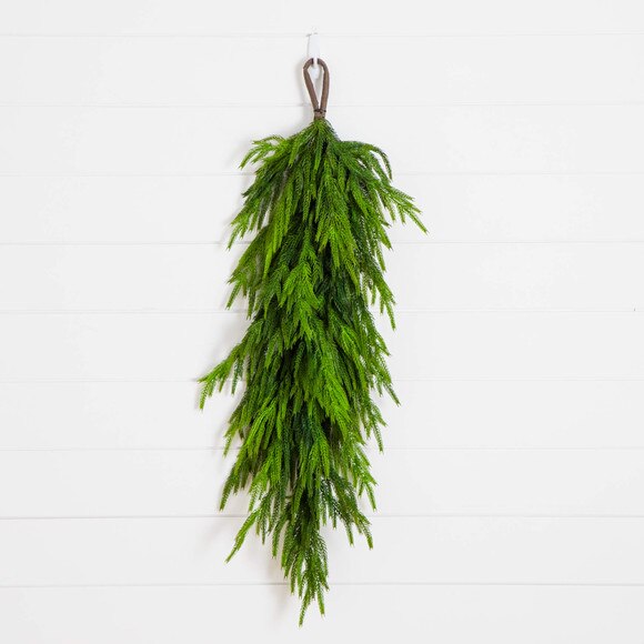 3-ft Artificial Real Touch Norfolk Island Pine Teardrop with Natural Look - SKU #W1400 - 6