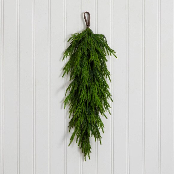 3-ft Artificial Real Touch Norfolk Island Pine Teardrop with Natural Look - SKU #W1400 - 7
