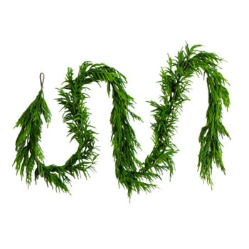 15-ft Artificial Real Touch Norfolk Island Pine Garland with Natural Look - SKU #W1401
