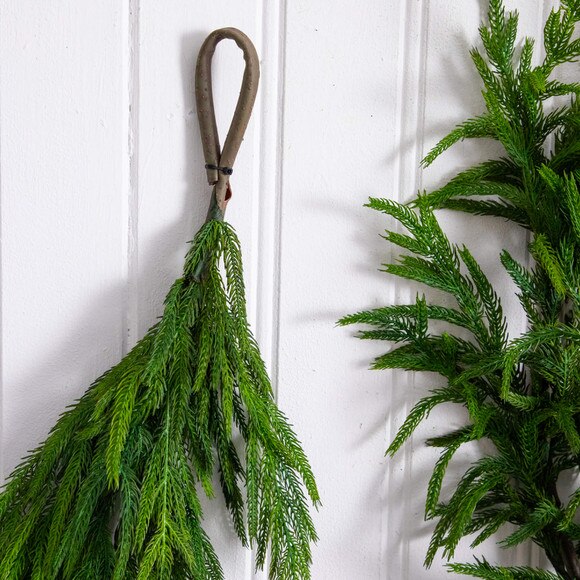 15-ft Artificial Real Touch Norfolk Island Pine Garland with Natural Look - SKU #W1401 - 3