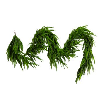 10-ft Artificial Real Touch Norfolk Island Pine Garland with Natural Look - SKU #W1402