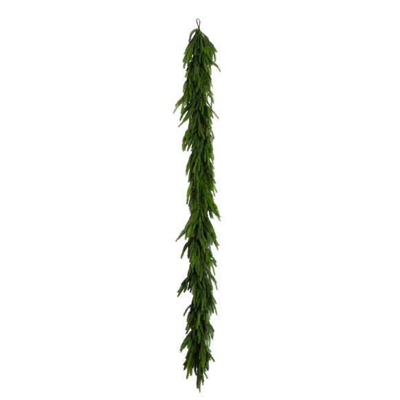 10-ft Artificial Real Touch Norfolk Island Pine Garland with Natural Look - SKU #W1402 - 2