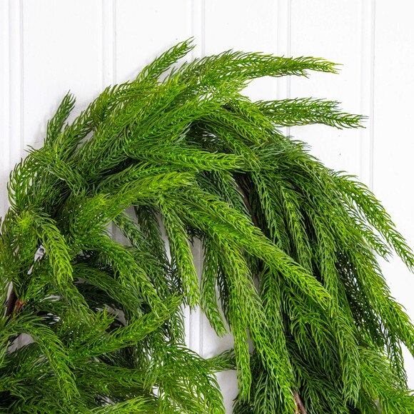 10-ft Artificial Real Touch Norfolk Island Pine Garland with Natural Look - SKU #W1402 - 4