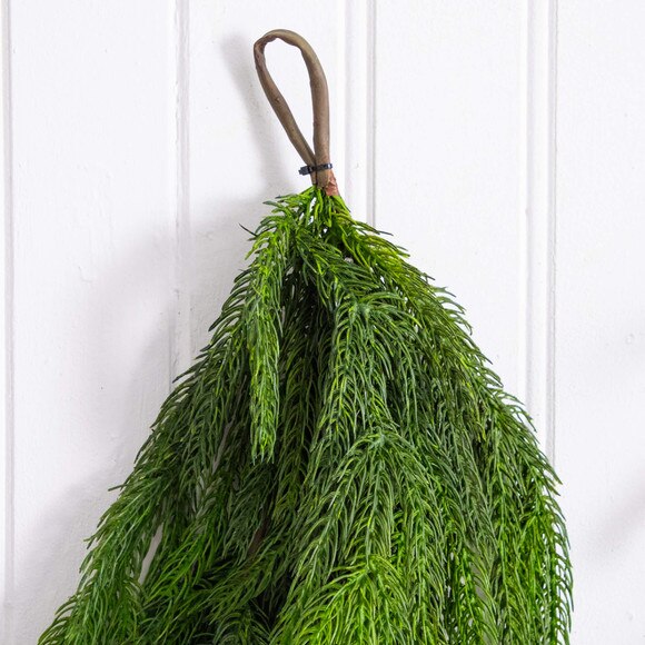 10-ft Artificial Real Touch Norfolk Island Pine Garland with Natural Look - SKU #W1402 - 5